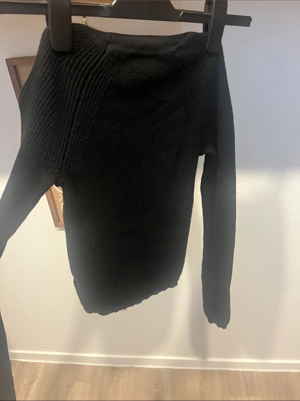 wild fable Black Ribbed Cutout Long Sleeve Top - Picture 3 of 6